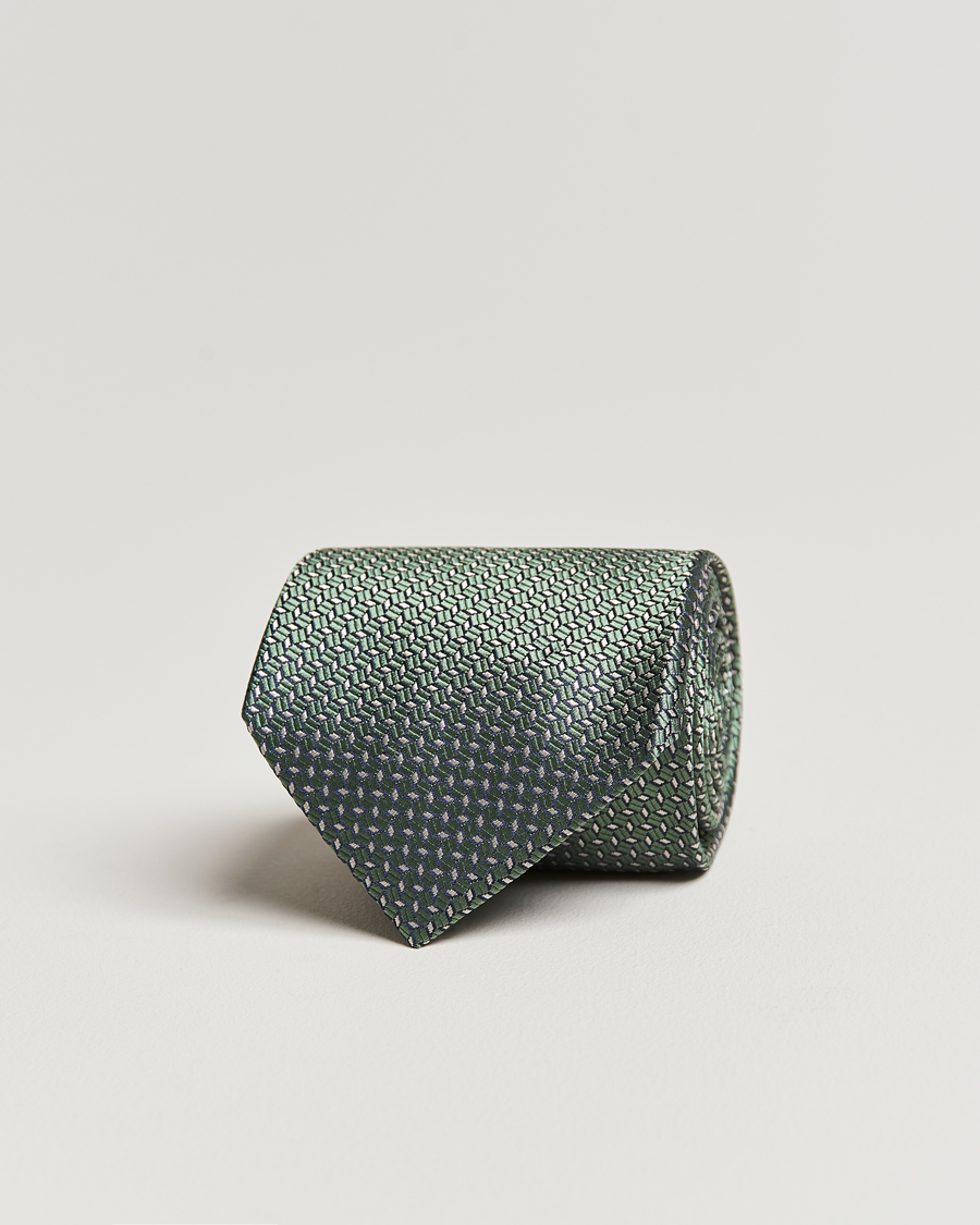 Herre | Brioni Microstructure Silk Tie Light Green | Brioni | Microstructure Silk Tie Light Green