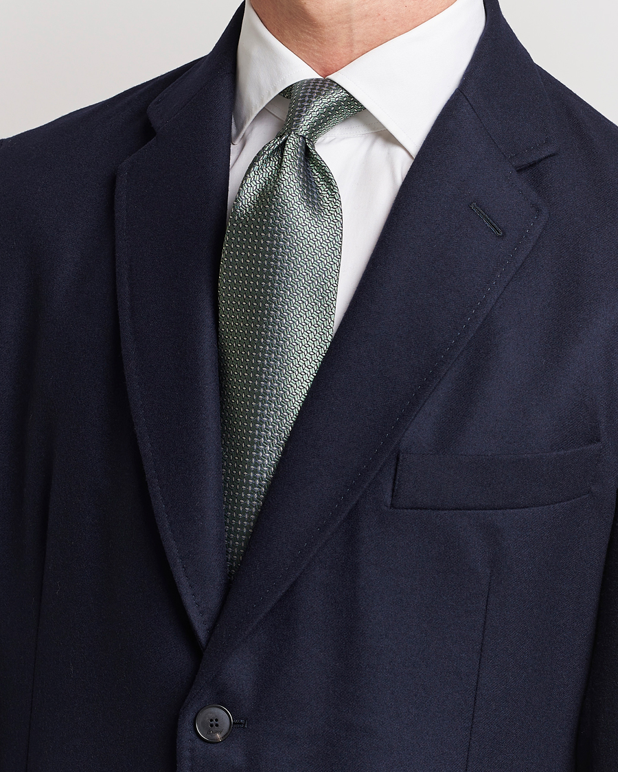 Herre | Brioni Microstructure Silk Tie Light Green | Brioni | Microstructure Silk Tie Light Green