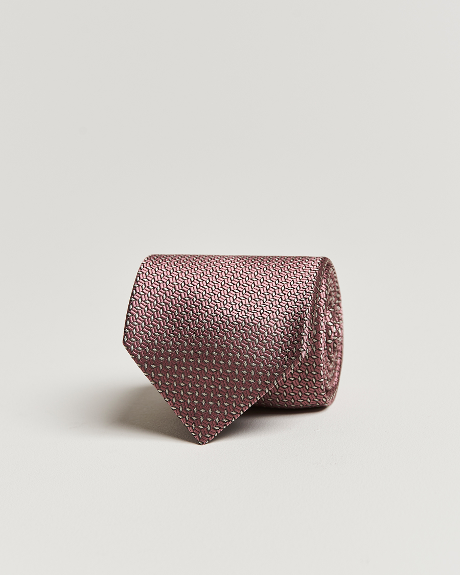 Herre | Brioni Microstructure Silk Tie Rosa | Brioni | Microstructure Silk Tie Rosa