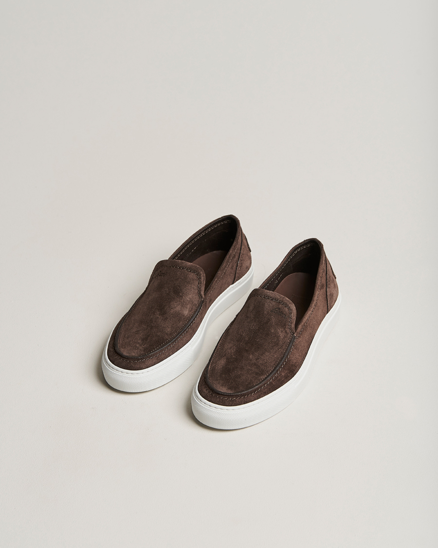 Herre | Brioni Casetta Suede Loafers Dark Brown | Brioni | Casetta Suede Loafers Dark Brown
