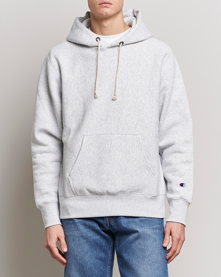 Herre | Trøjer | Champion | Reverse Weave Soft Fleece Hood Grey Melange