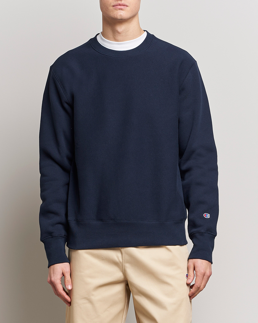 Registrering Plantation spørge Champion Reverse Weave Soft Fleece Sweatshirt Navy - CareOfCarl.dk