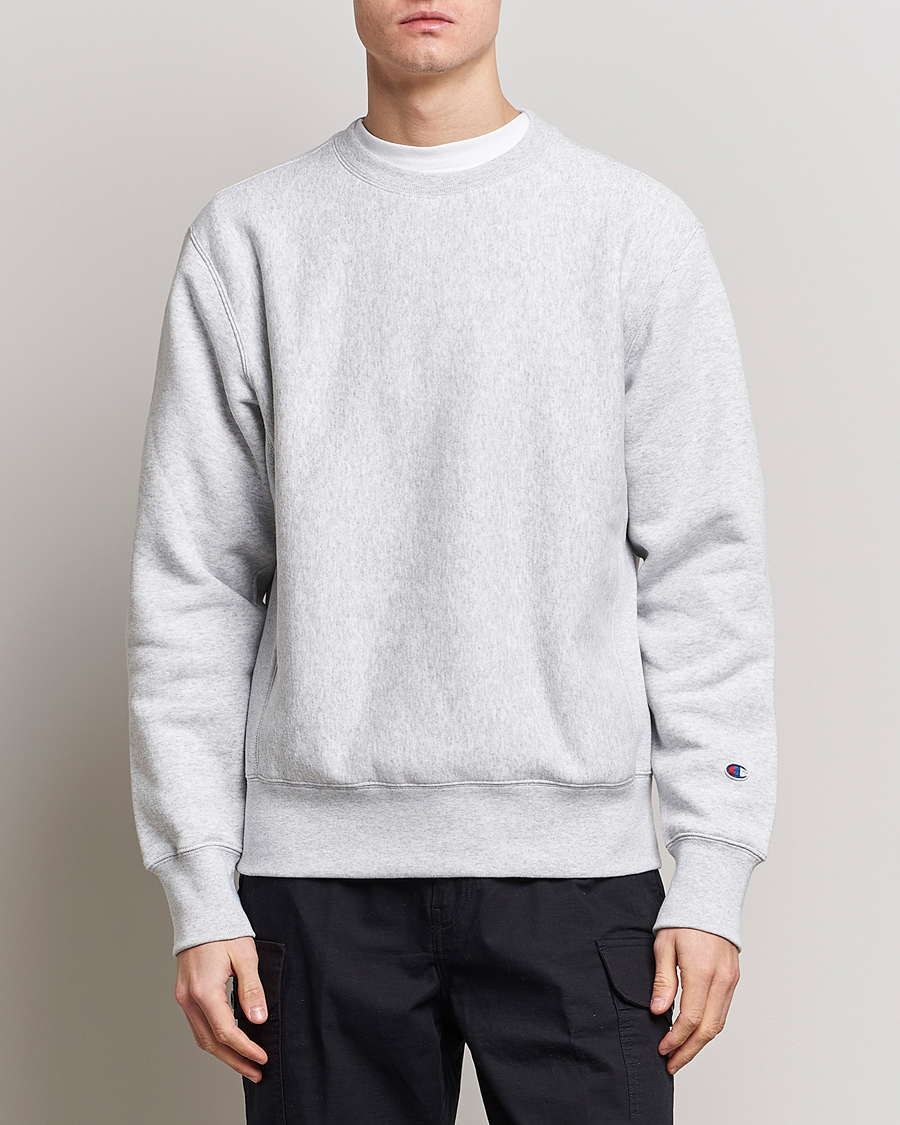 Herre | Champion | Champion | Reverse Weave Soft Fleece Sweatshirt Grey Melange