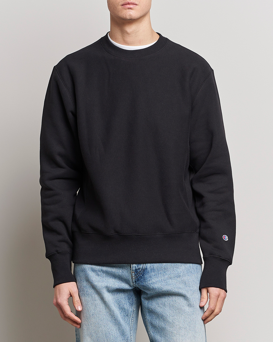 Champion Reverse Soft Sweatshirt Black - CareOfCarl.dk