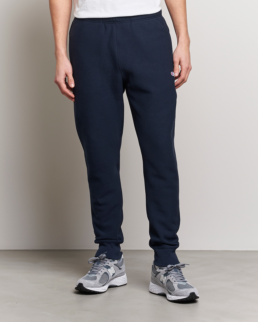 Champion Reverse Weave Soft Fleece Sweatpants Navy CareOfCarl