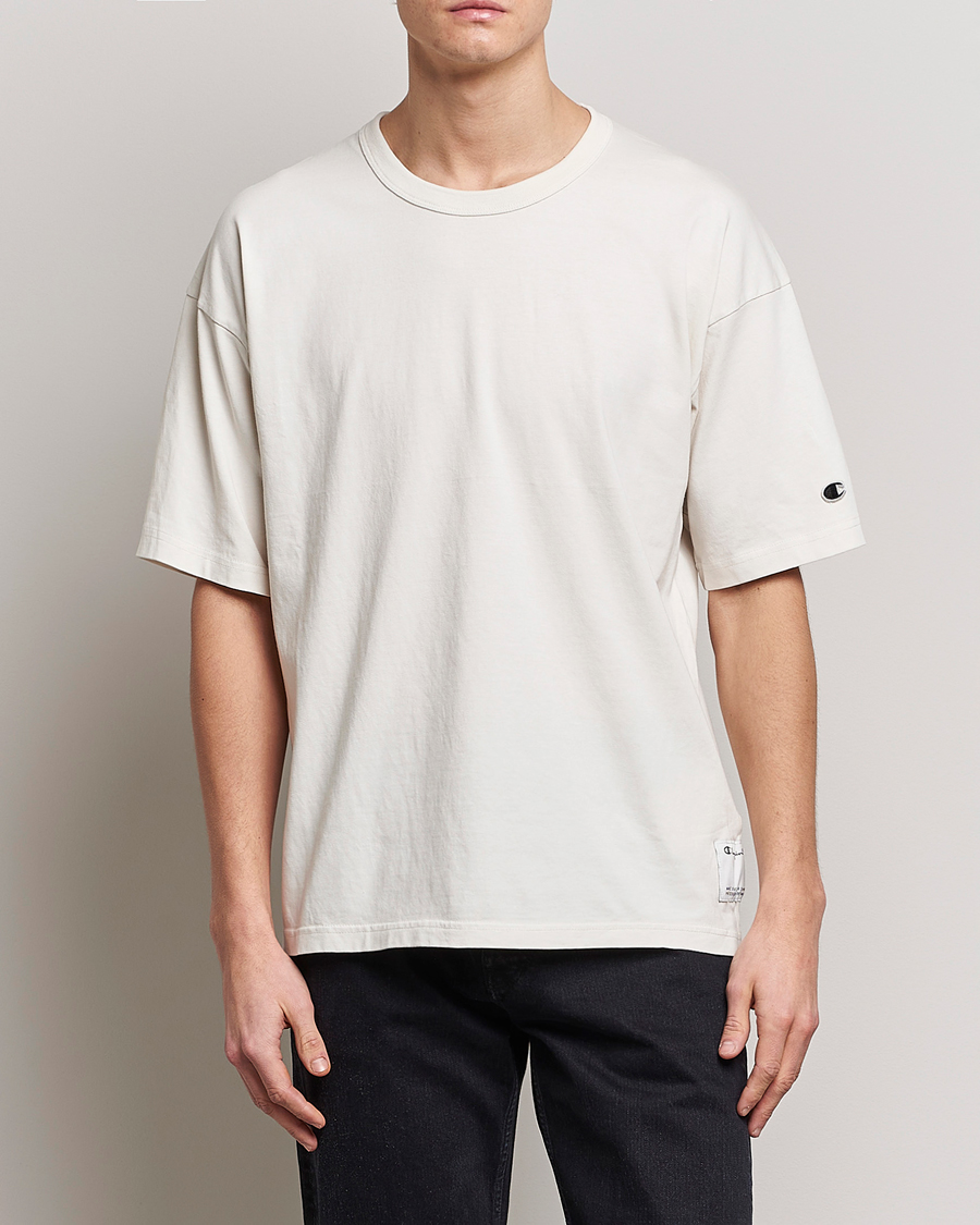 Herre | Hvide t-shirts | Champion | Heritage Garment Dyed T-Shirt Egret