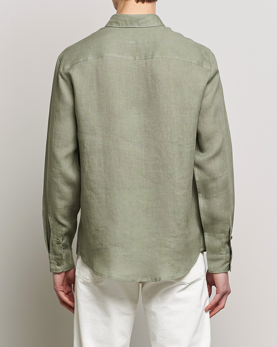 Herre | Skjorter | A.P.C. | Cassel Linen Shirt Light Olive