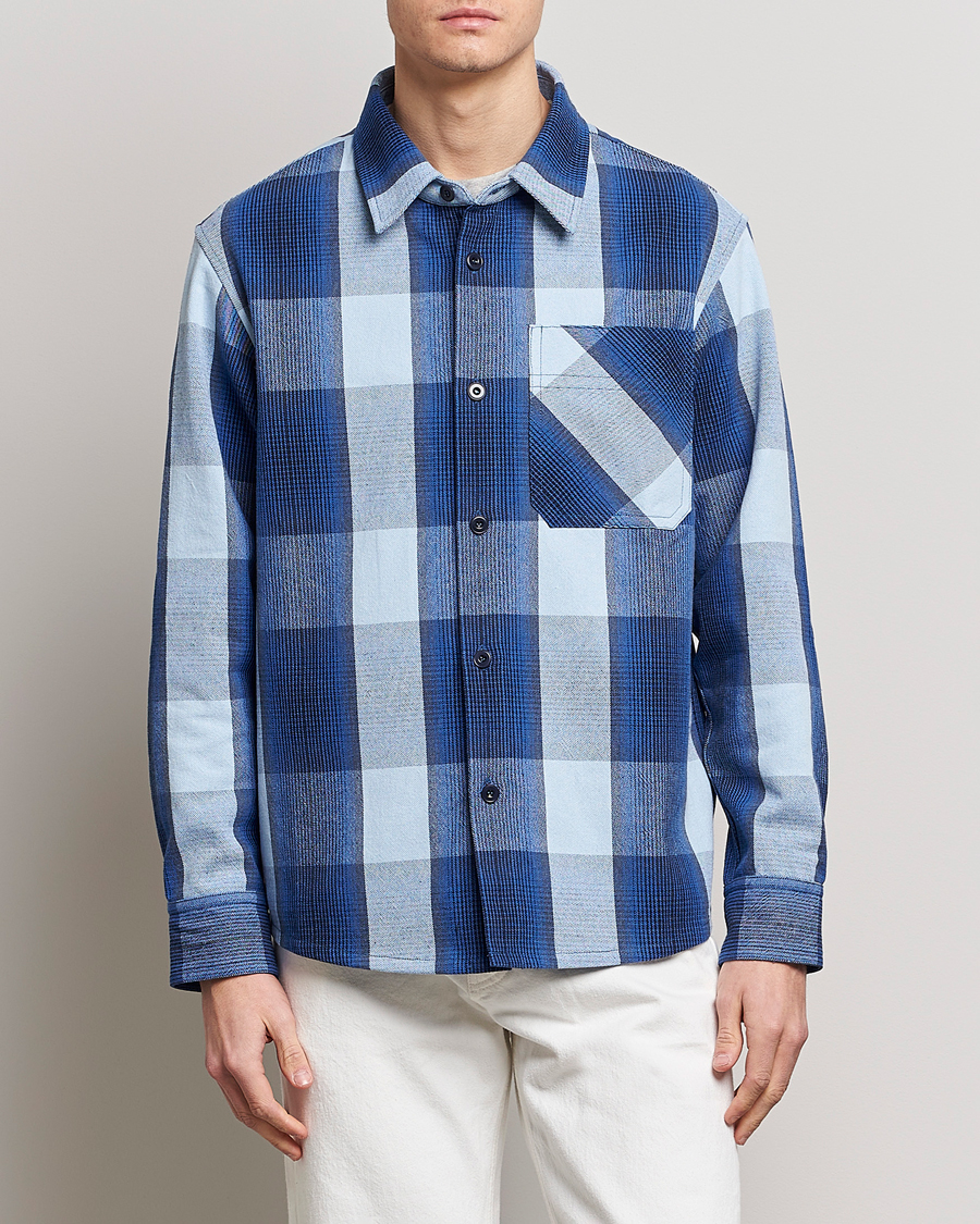 Herre | Skjorter | A.P.C. | Basile Shirt Jacket Blue Plaid