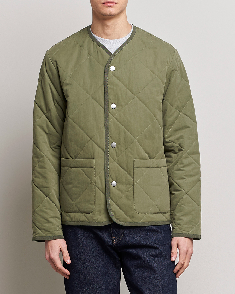Herre | Moderne jakker | A.P.C. | Julien Quilted Jacket Olive