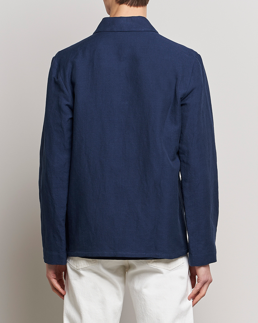 Herre | Jakker | A.P.C. | Kerlouan Linen Chore Jacket Navy