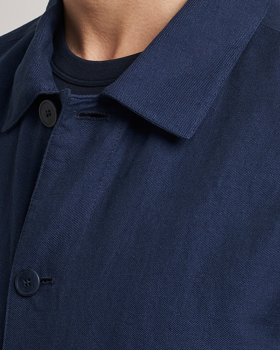 Herre | Jakker | A.P.C. | Kerlouan Linen Chore Jacket Navy