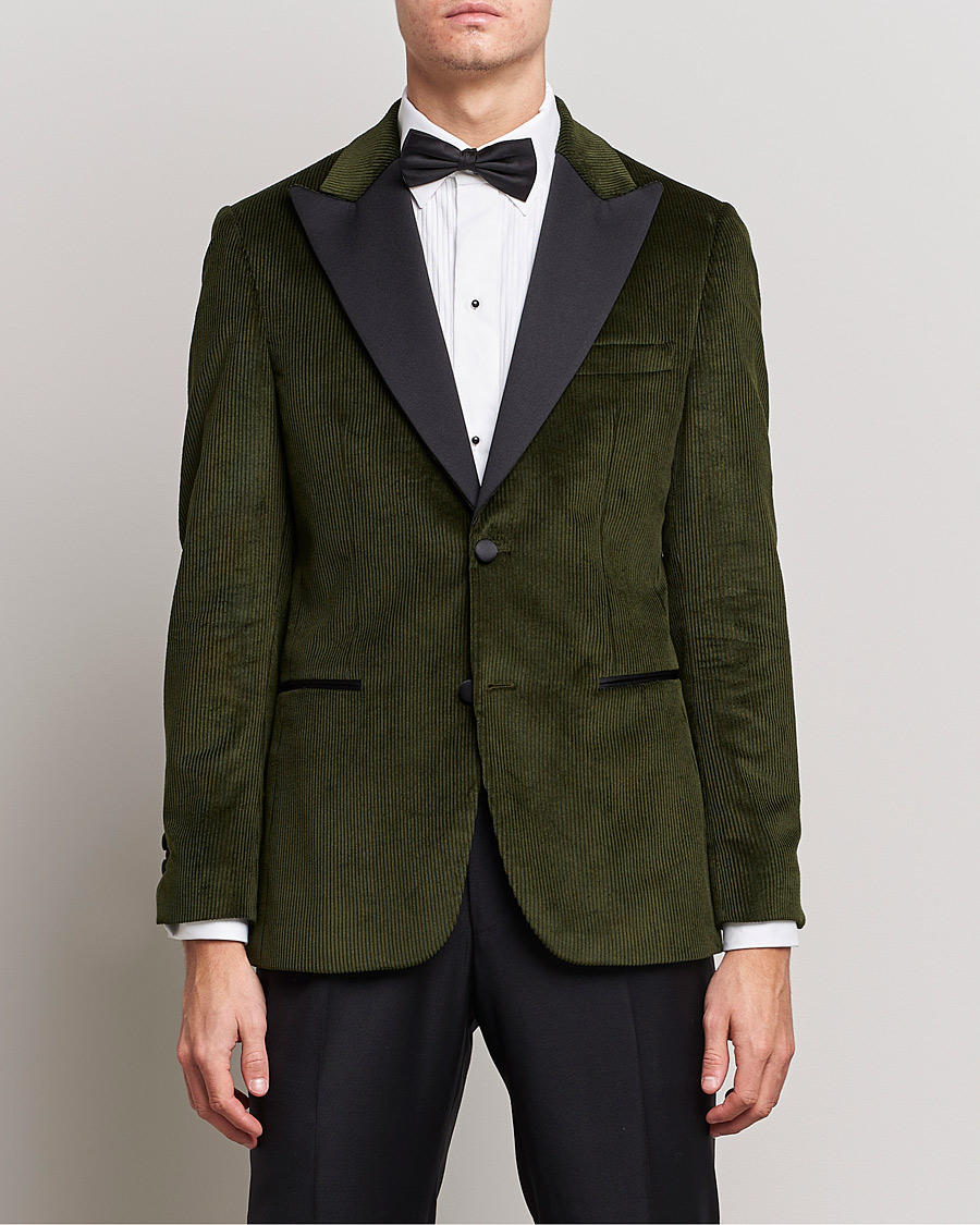 Herre | Smoking | Morris Heritage | Carl Corduroy Dinner Jacket Green