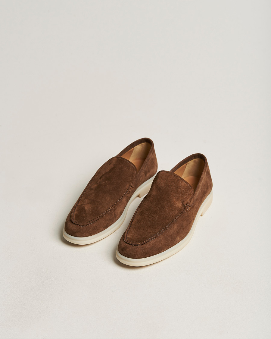 Herre | Church's Greenfield Soft Suede Loafer Burnt Brown | Church's | Greenfield Soft Suede Loafer Burnt Brown