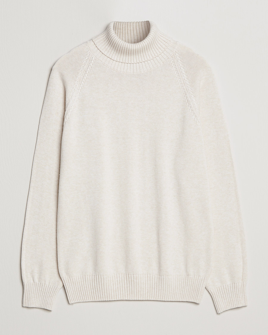 Herre | Trøjer | Oscar Jacobson | Connery Cotton Rollneck Off White