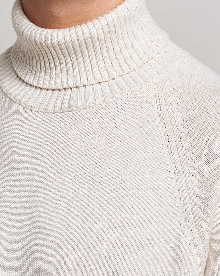 Herre | Trøjer | Oscar Jacobson | Connery Cotton Rollneck Off White