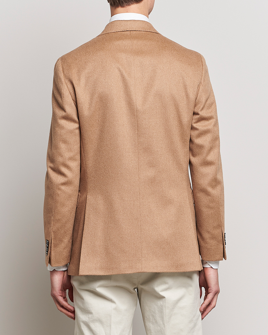 Herre | Blazere & jakker | Oscar Jacobson | Farries Baby Camelhair DB Blazer Light Camel