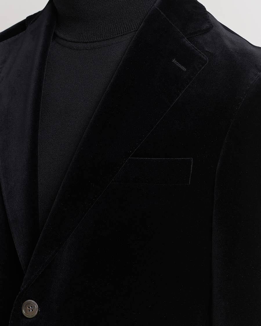 Herre | Blazere & jakker | Oscar Jacobson | Fogerty Velvet Blazer Black