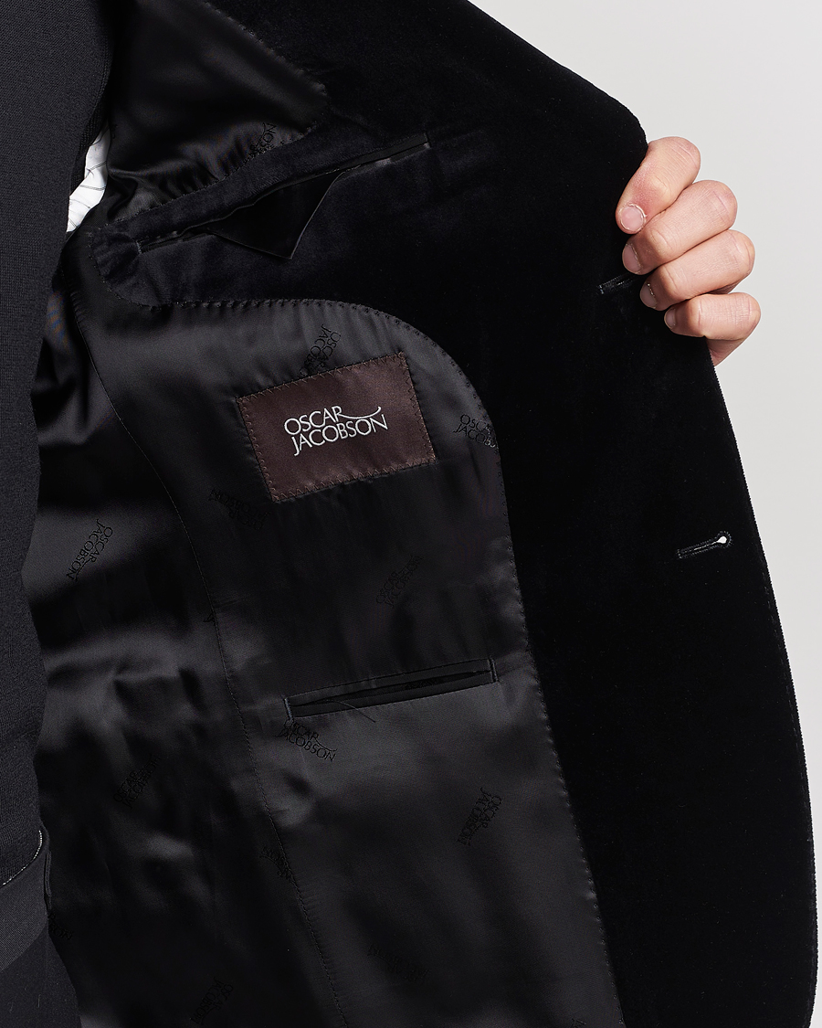 Herre | Blazere & jakker | Oscar Jacobson | Fogerty Velvet Blazer Black