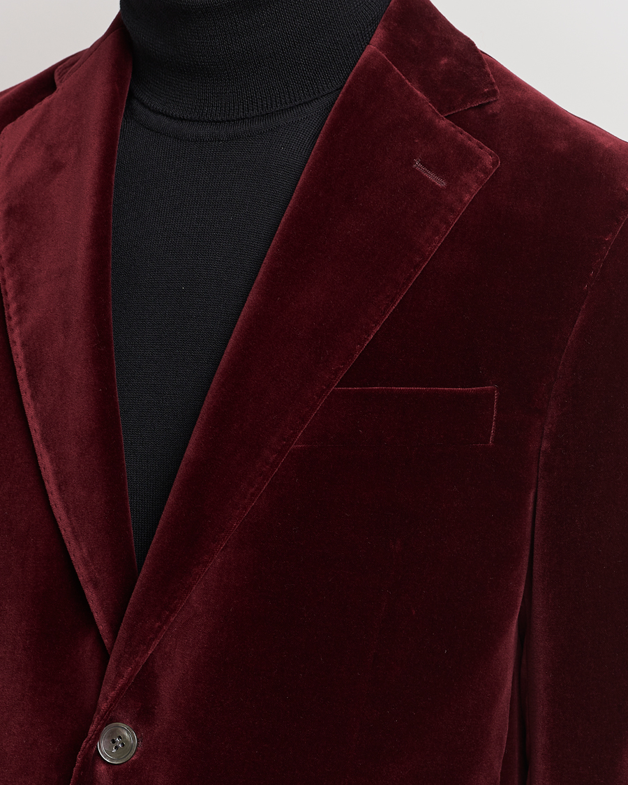 Herre | Blazere & jakker | Oscar Jacobson | Fogerty Velvet Blazer Wine