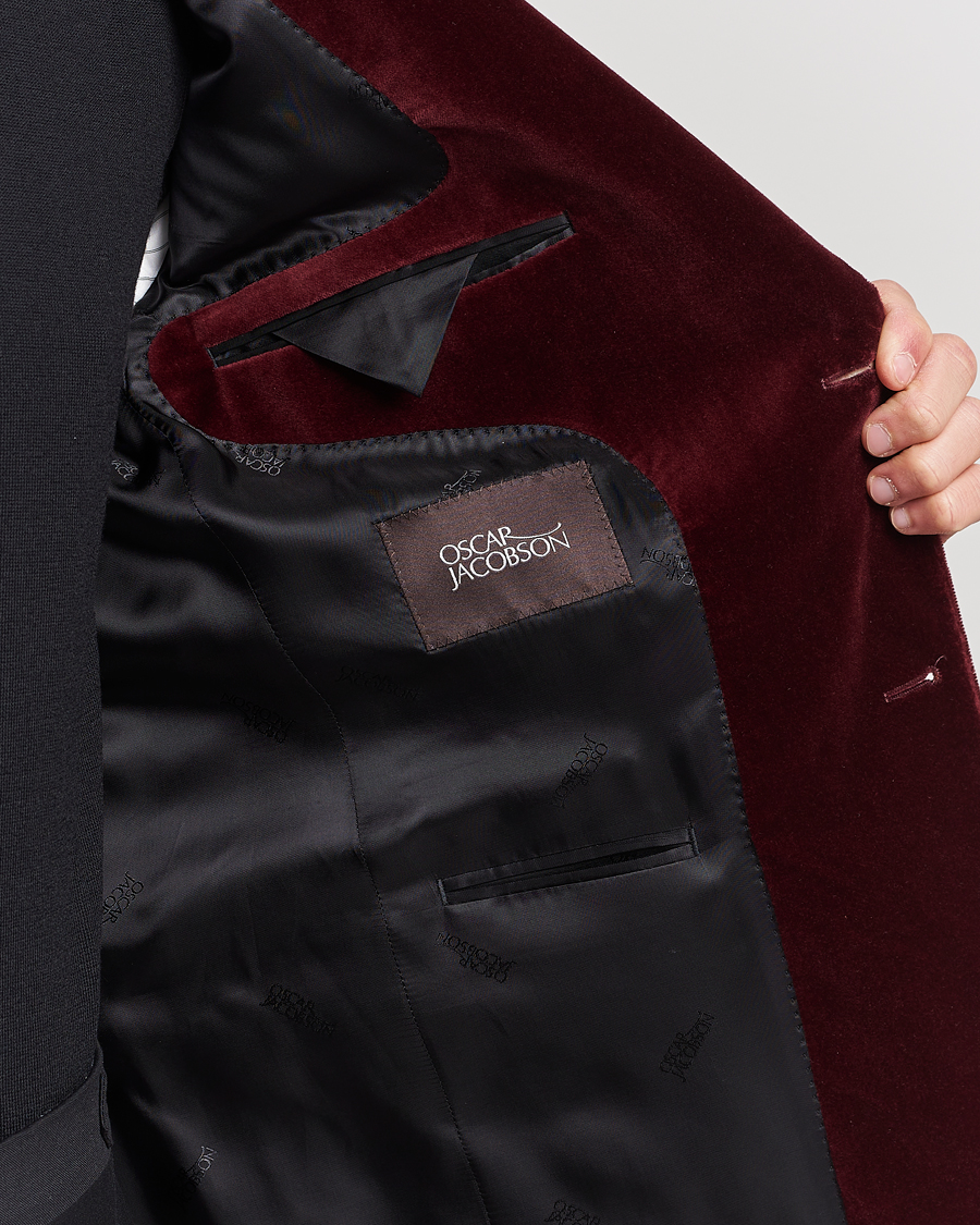Herre | Blazere & jakker | Oscar Jacobson | Fogerty Velvet Blazer Wine
