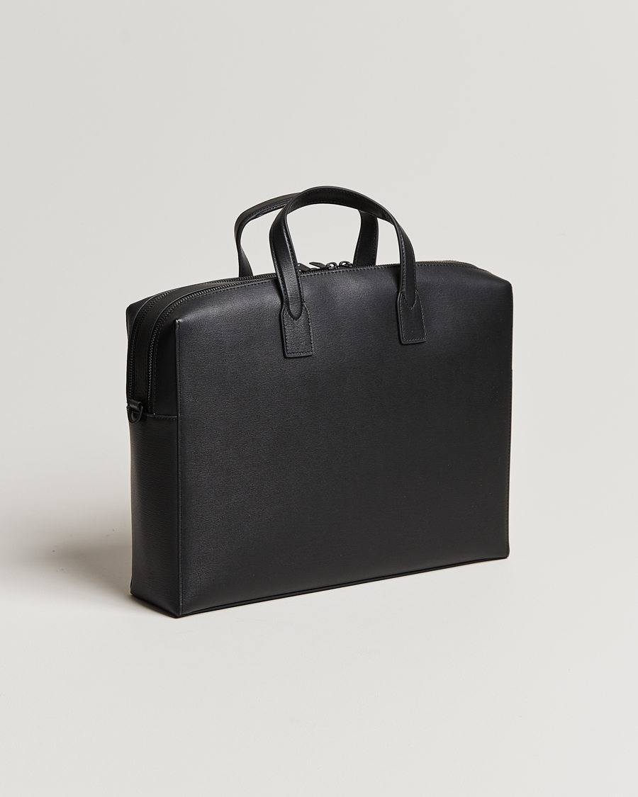 Herre | Paul Smith Leather Double Zip Shoulder Bag Black | Paul Smith | Leather Double Zip Shoulder Bag Black