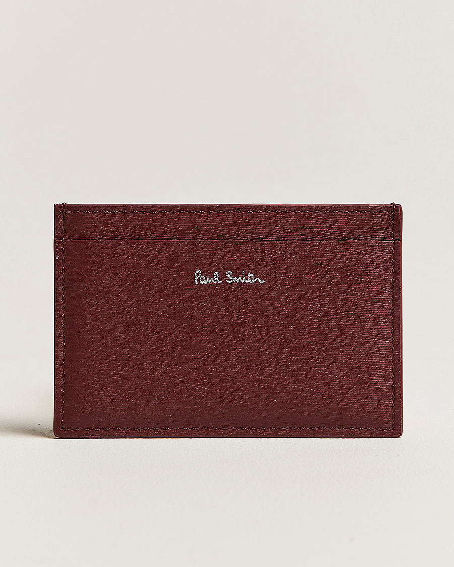 Herre | Paul Smith Color Leather Cardholder Wine Red | Paul Smith | Color Leather Cardholder Wine Red