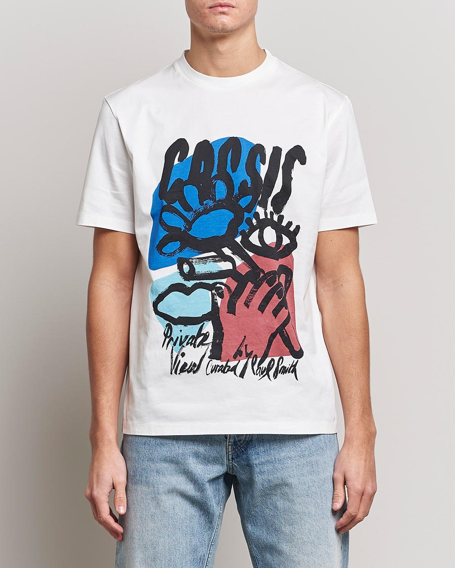 Herre | T-Shirts | Paul Smith | Cassis Print T-Shirt White