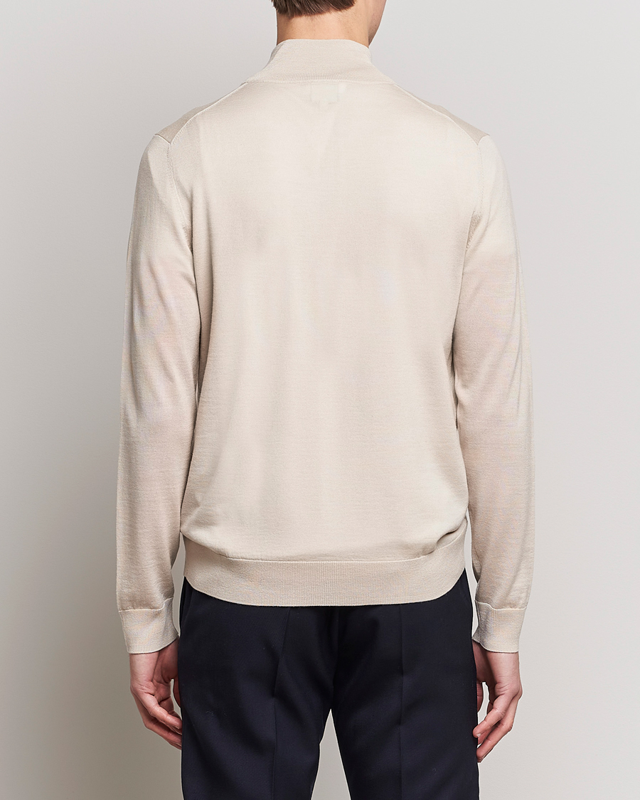 Herre | Trøjer | Paul Smith | Full Zip Stripe Wool Cardigan Sand