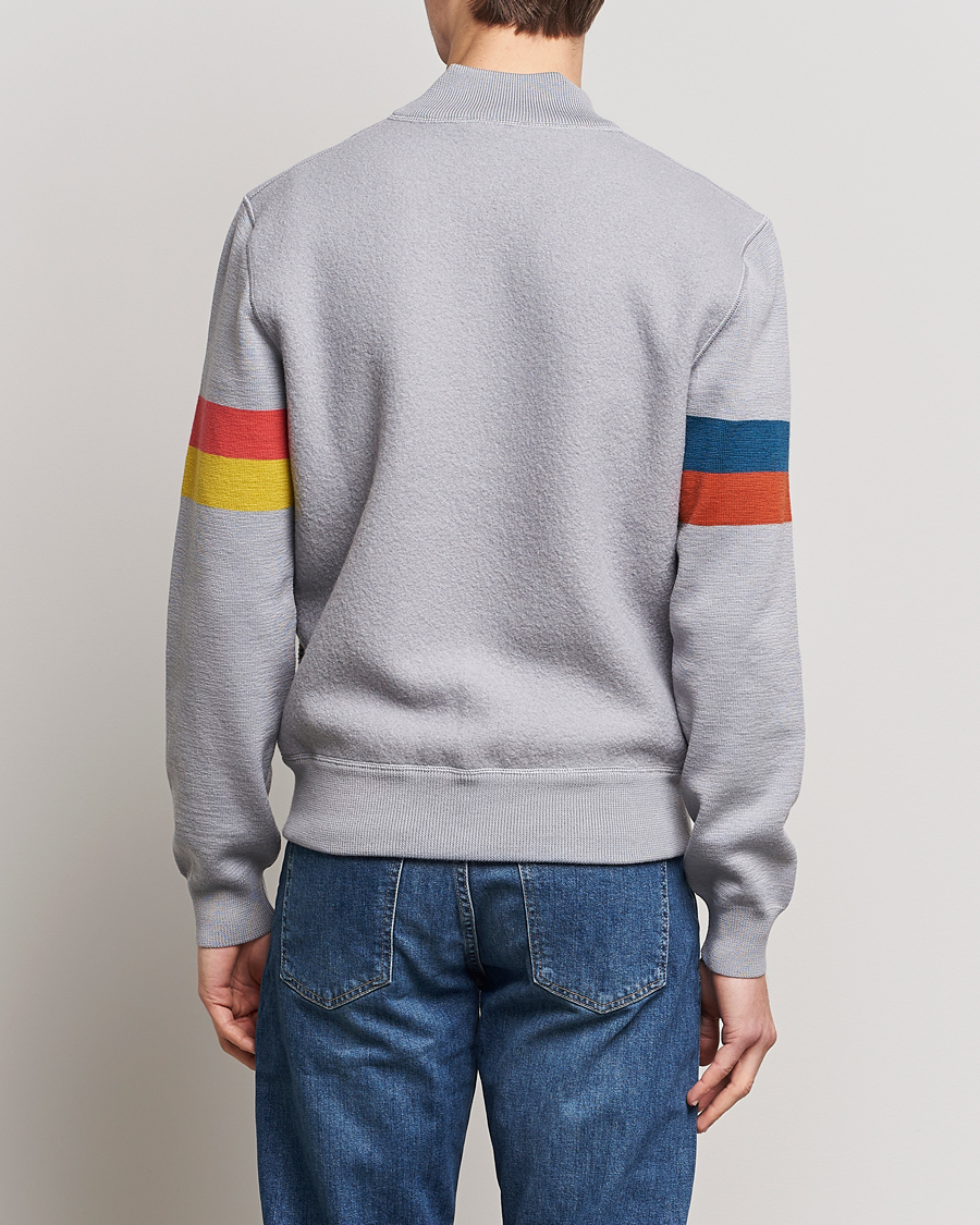 Herre | Jakker | Paul Smith | Knitted Boiled Wool Bomber Jacket Grey