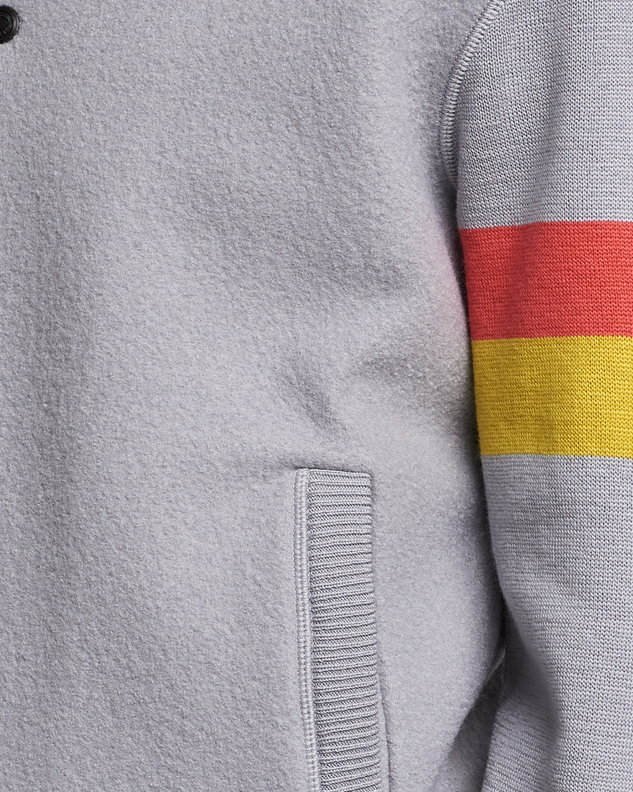Herre | Jakker | Paul Smith | Knitted Boiled Wool Bomber Jacket Grey