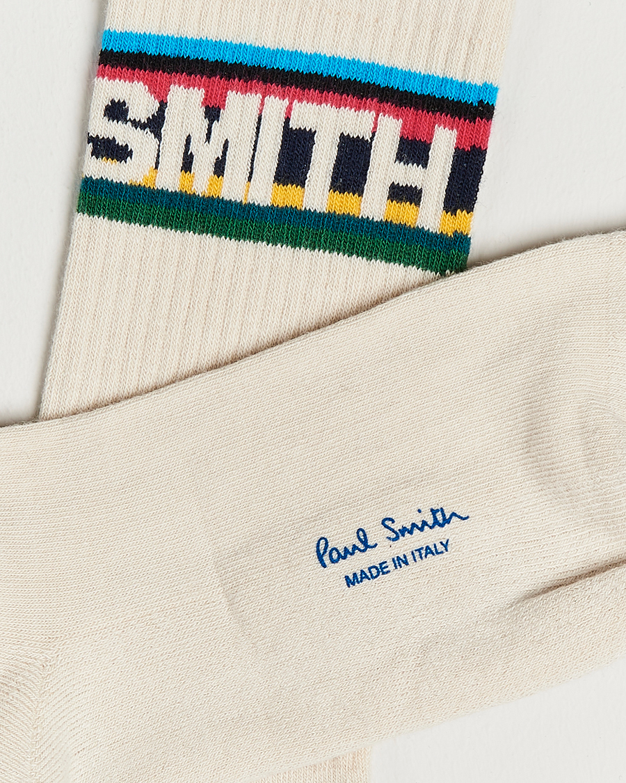 Herre | Undertøj | Paul Smith | Ari Logo Sock Off White