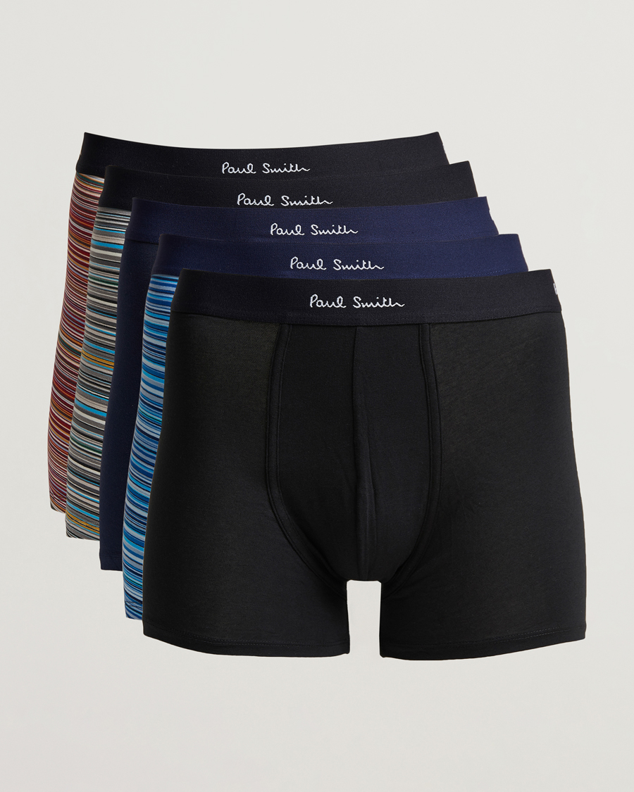 krise Ende kindben Paul Smith Long 5-Pack Trunk Navy - CareOfCarl.dk