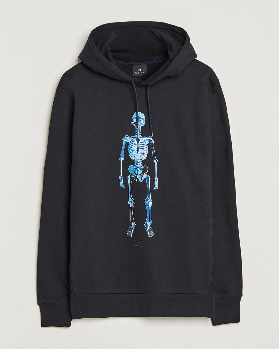 Herre | Trøjer | PS Paul Smith | Skeleton Organic Cotton Hoodie Black
