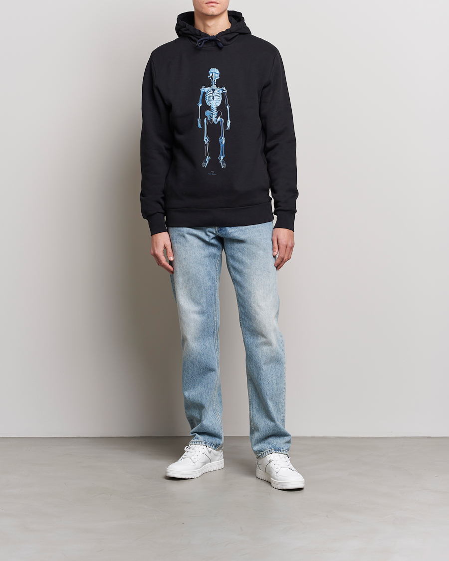 Herre | Trøjer | PS Paul Smith | Skeleton Organic Cotton Hoodie Black