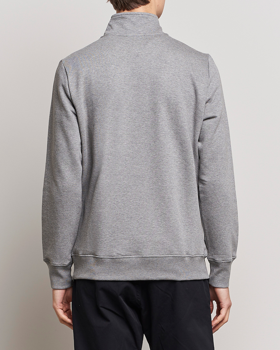 Herre | Trøjer | PS Paul Smith | Organic Cotton Zebra Half Zip Grey Melange