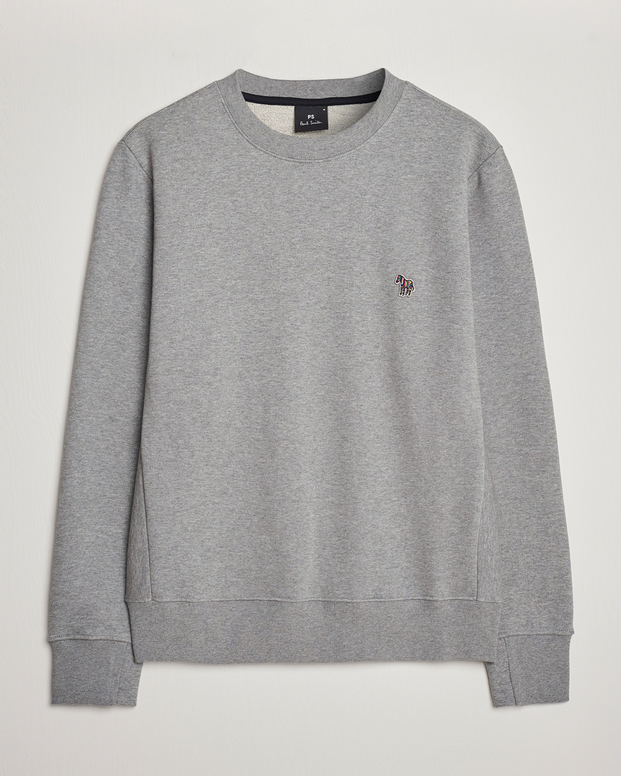 Herre |  | PS Paul Smith | Organic Cotton Crew Neck Sweatshirt Grey Melange