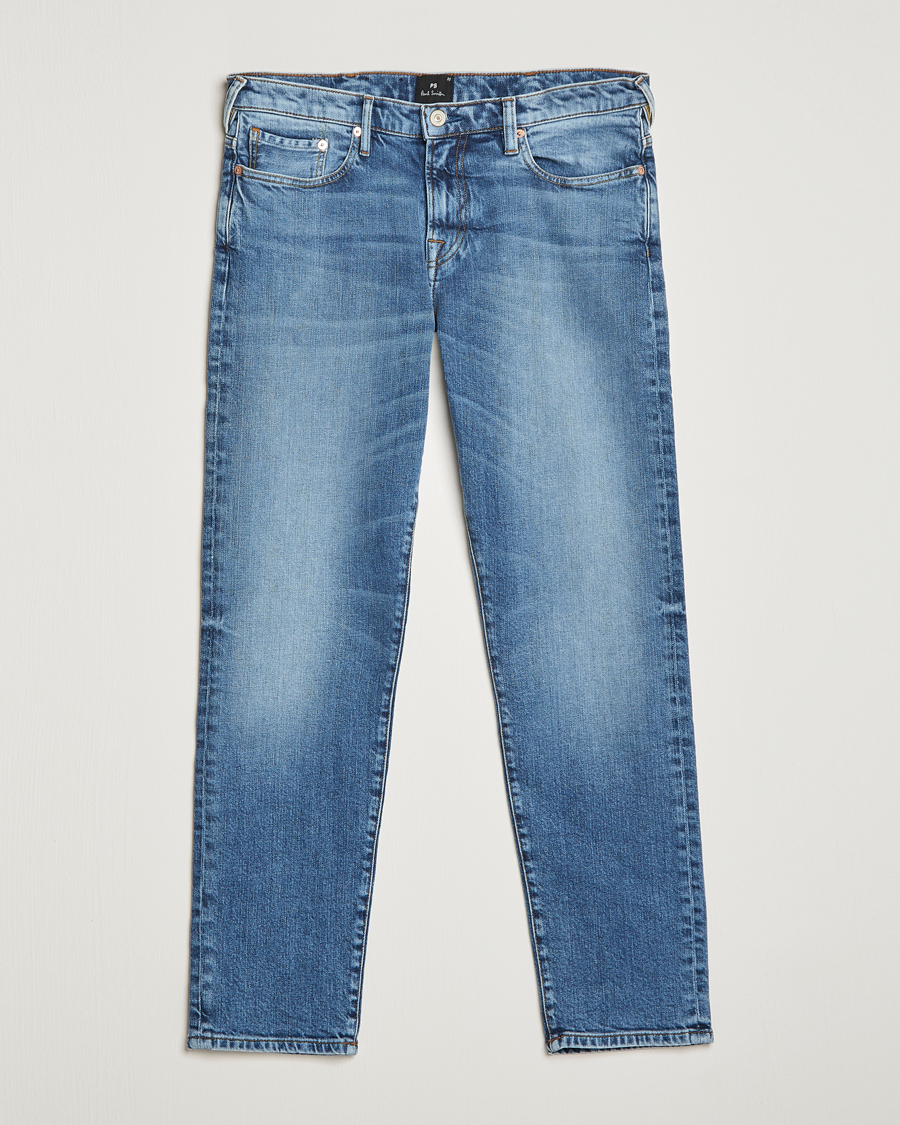 Herre | Jeans | PS Paul Smith | Taped Fit Organic Cotton Jeans Mid Blue