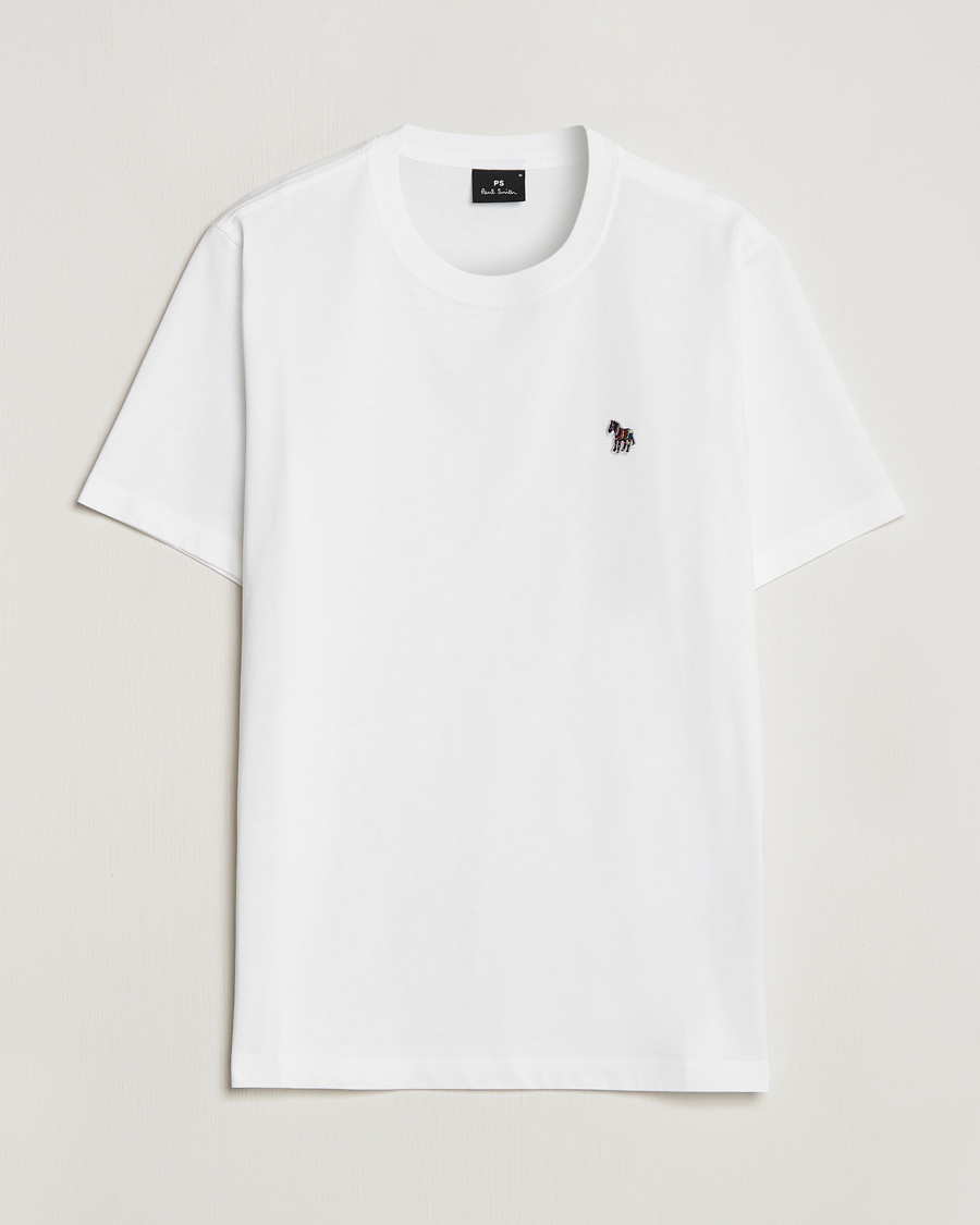 Herre |  | PS Paul Smith | Classic Organic Cotton Zebra T-Shirt White