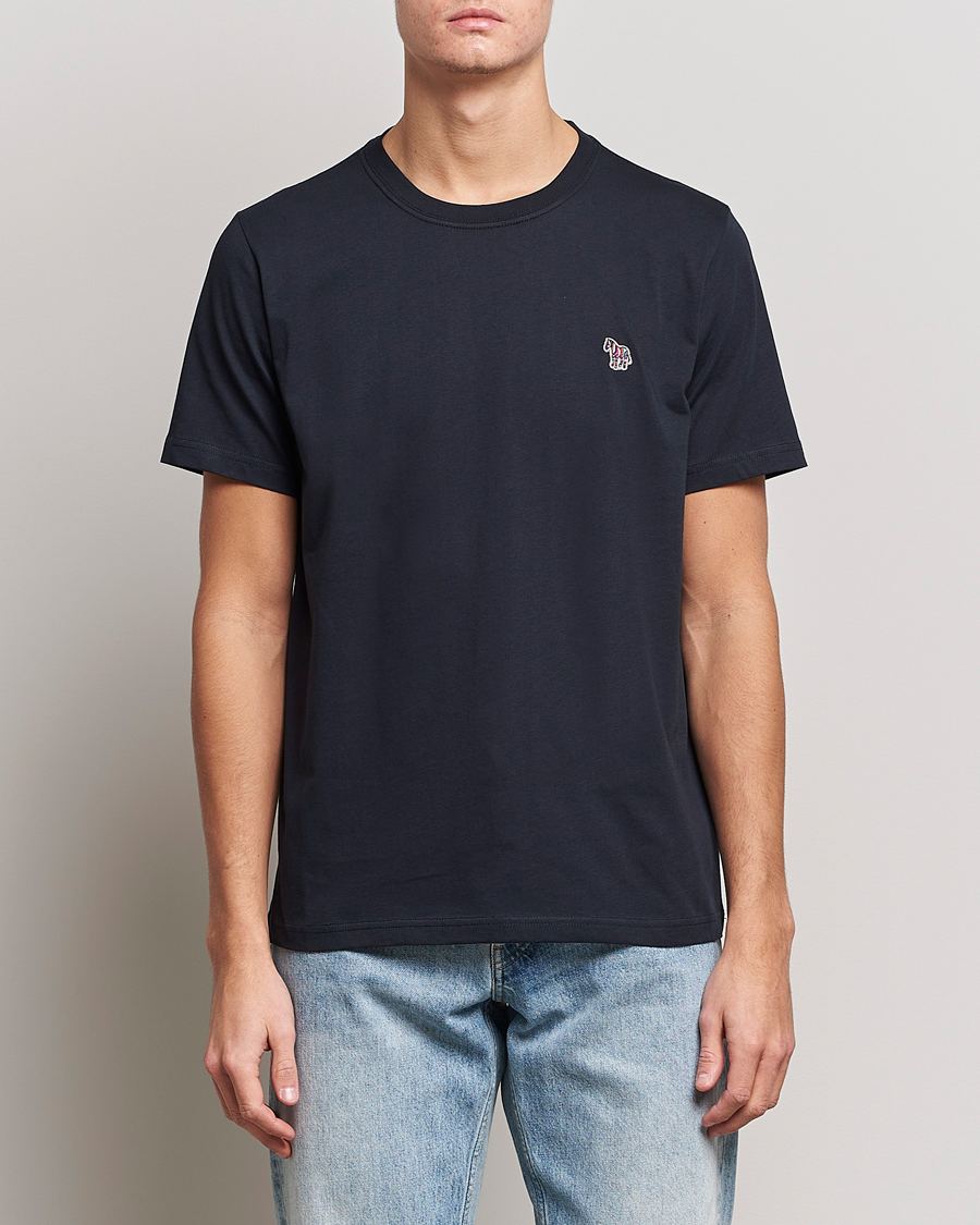 Herre | Kortærmede t-shirts | PS Paul Smith | Organic Cotton Zebra T-Shirt Navy