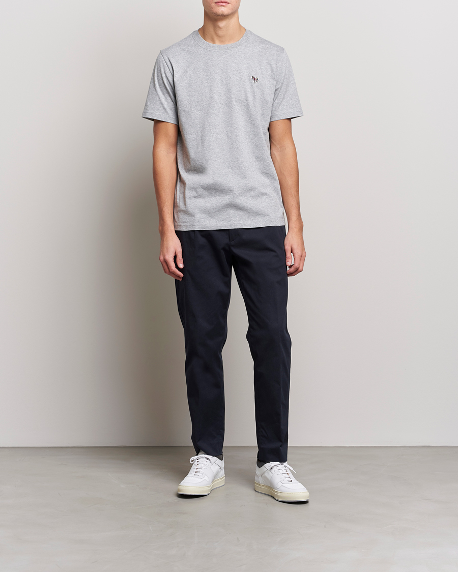 Herre | T-Shirts | PS Paul Smith | Organic Cotton Zebra T-Shirt Grey