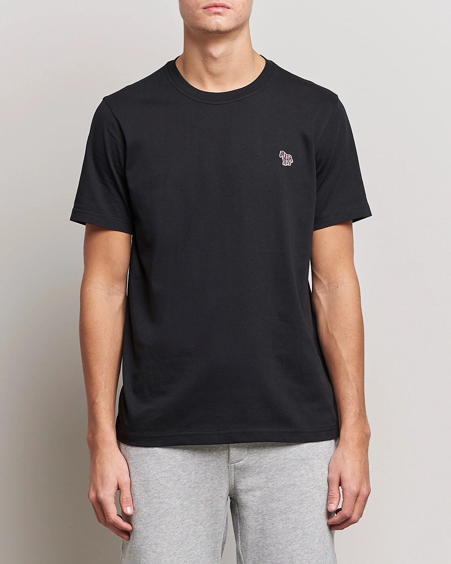 Herre | PS Paul Smith | PS Paul Smith | Organic Cotton Zebra T-Shirt Black