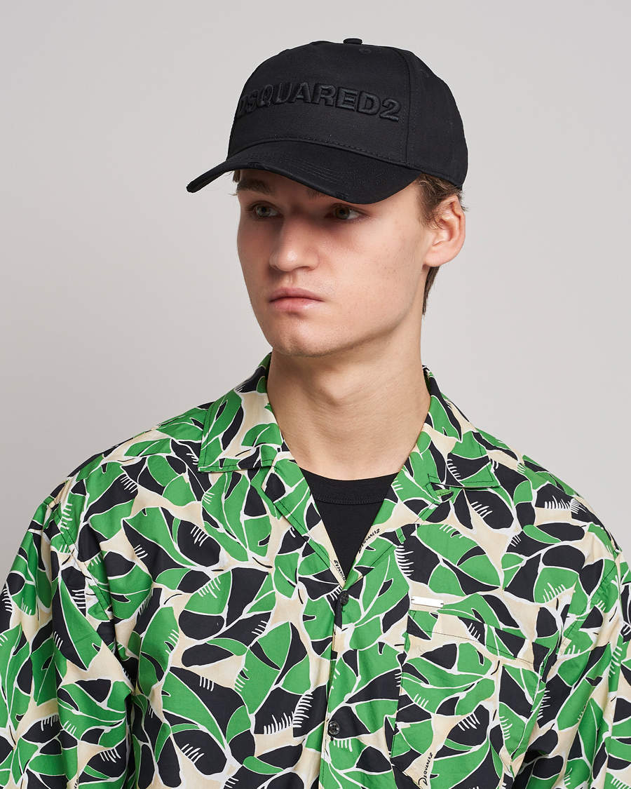 Herre | Dsquared2 | Dsquared2 | Lettering Logo Baseball Cap Black/Black
