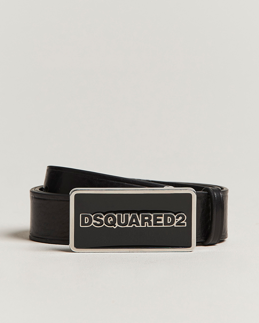 Herre | Dsquared2 Logo Plated Belt Black | Dsquared2 | Logo Plated Belt Black