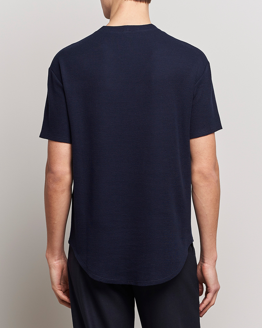 Herre | T-Shirts | Giorgio Armani | Cotton/Cashmere T-Shirt Navy