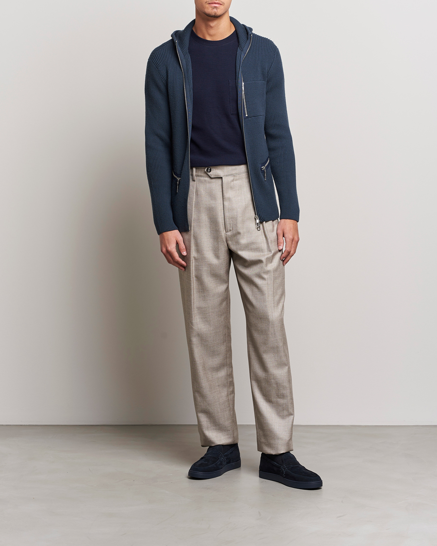 Herre | Trøjer | Giorgio Armani | Cardigan Zip Jacket Navy
