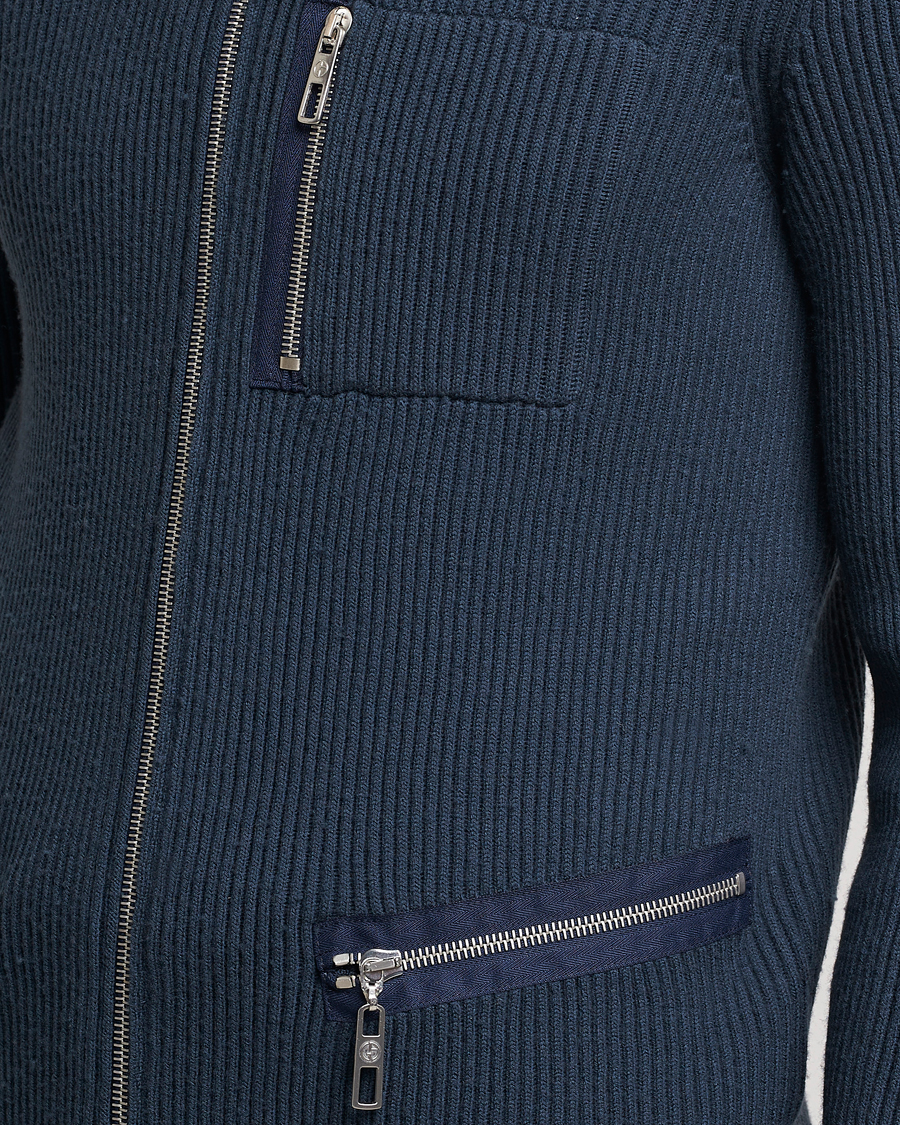 Herre | Trøjer | Giorgio Armani | Cardigan Zip Jacket Navy