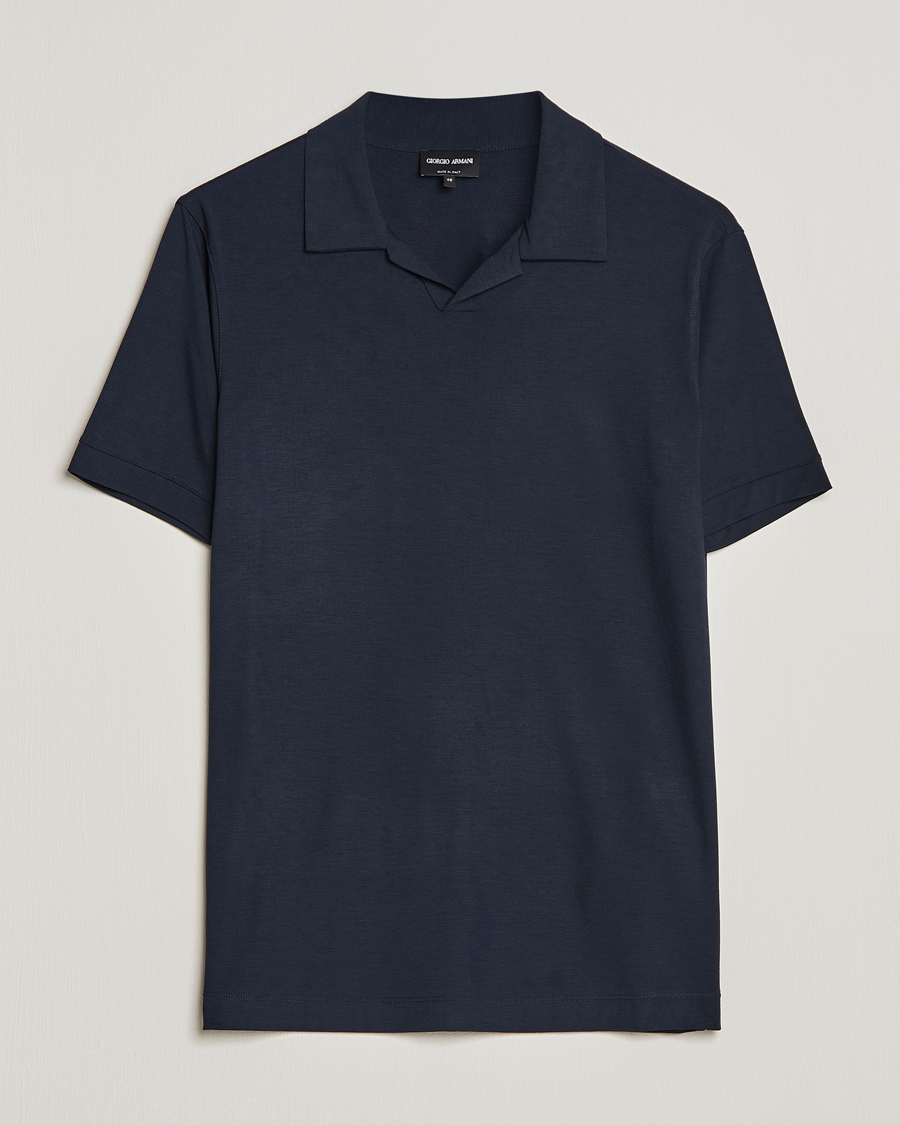 Herre | Polotrøjer | Giorgio Armani | Short Sleeve Stretch Polo Navy