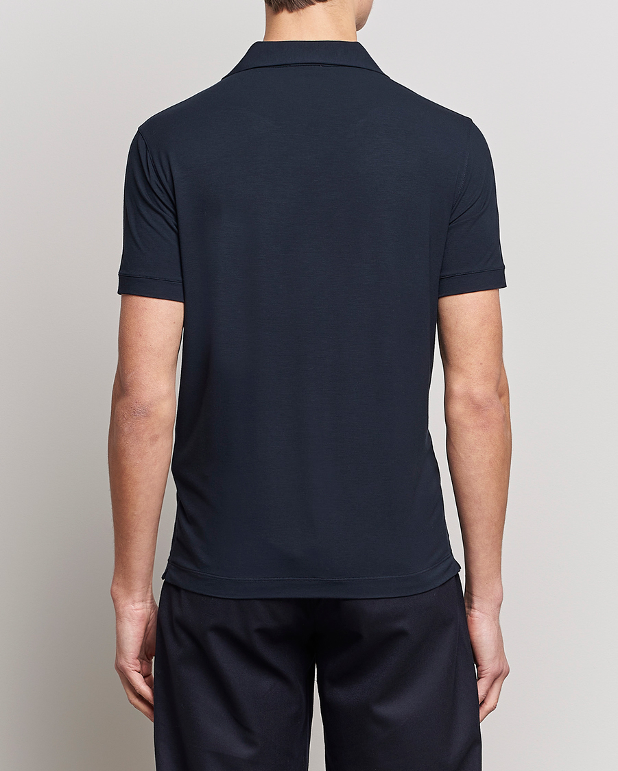 Herre | Polotrøjer | Giorgio Armani | Short Sleeve Stretch Polo Navy