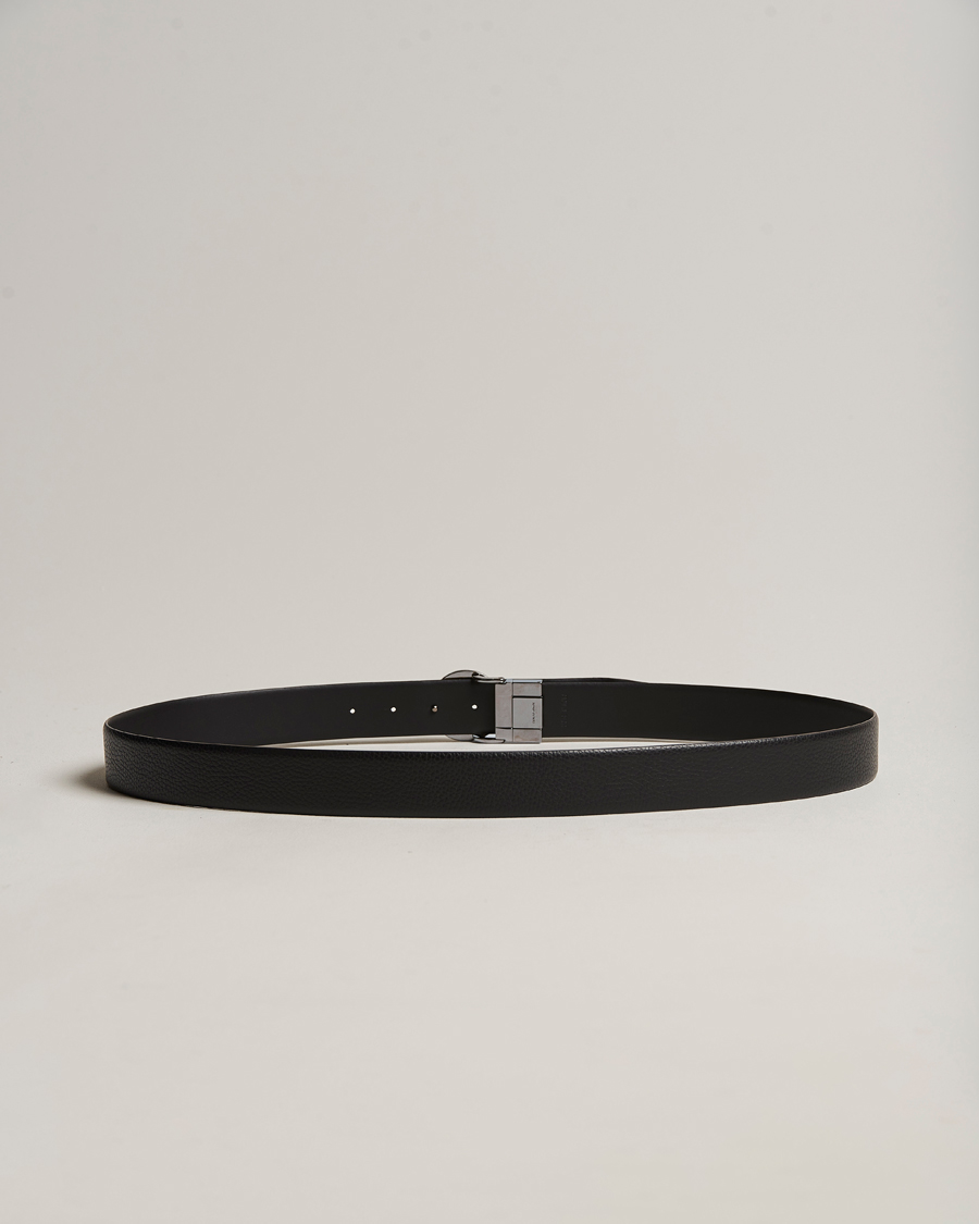 Herre | Afdelinger | Giorgio Armani | Reversible Leather Belt Black