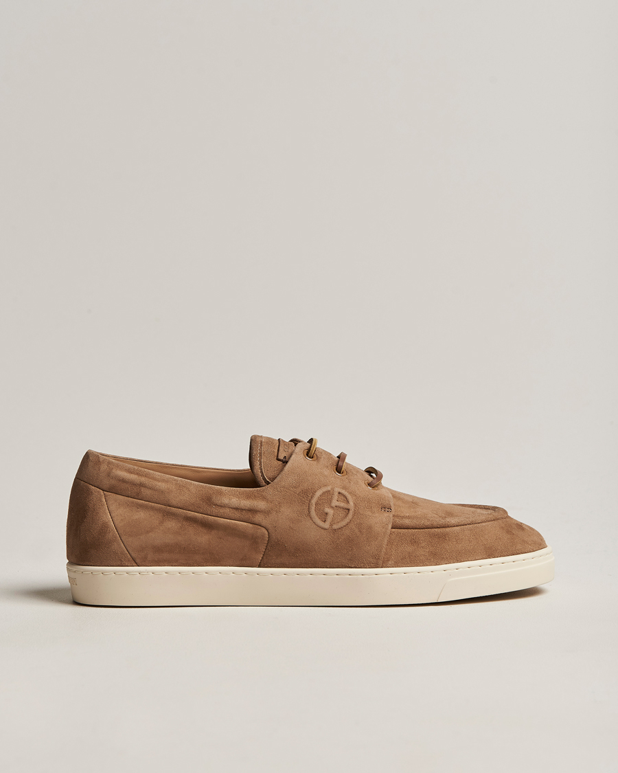Herre | Giorgio Armani Suede Casual Shoe Brown | Giorgio Armani | Suede Casual Shoe Brown